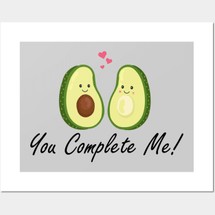 You Complete Me Avocado Posters and Art